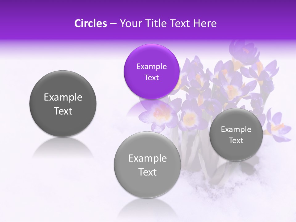 Easter Natural Purple PowerPoint Template