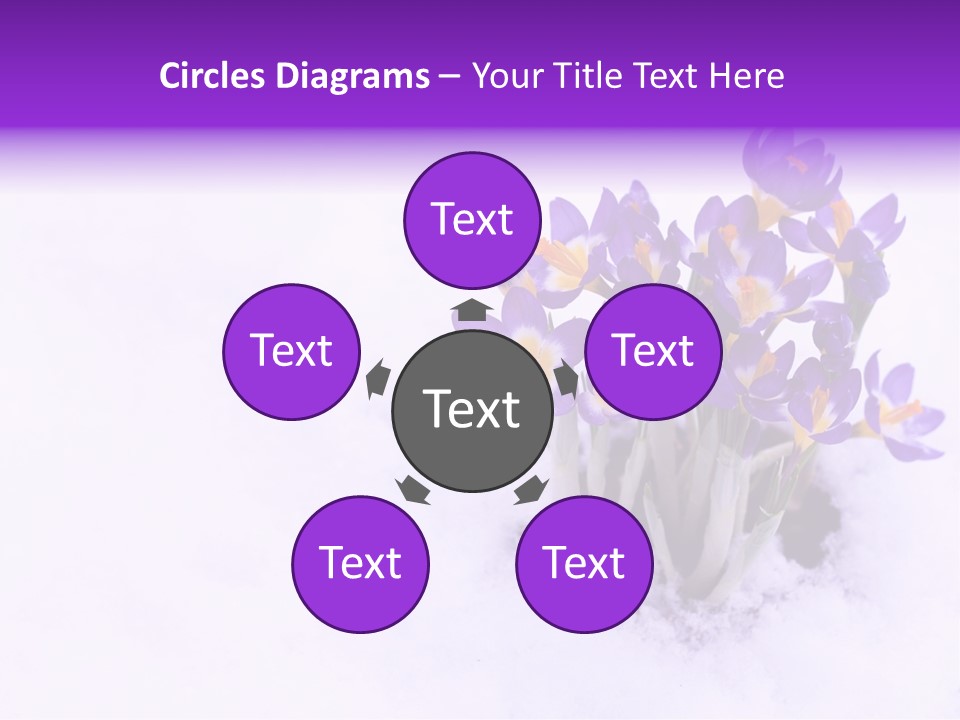 Easter Natural Purple PowerPoint Template