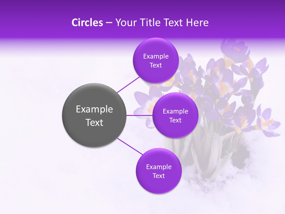 Easter Natural Purple PowerPoint Template