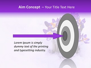 Easter Natural Purple PowerPoint Template