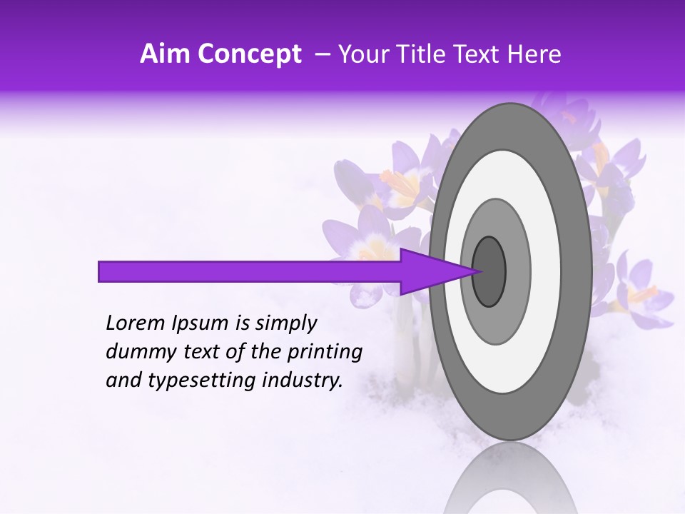 Easter Natural Purple PowerPoint Template