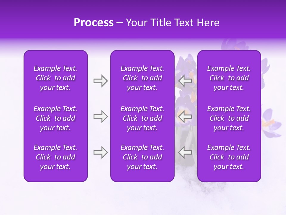Easter Natural Purple PowerPoint Template