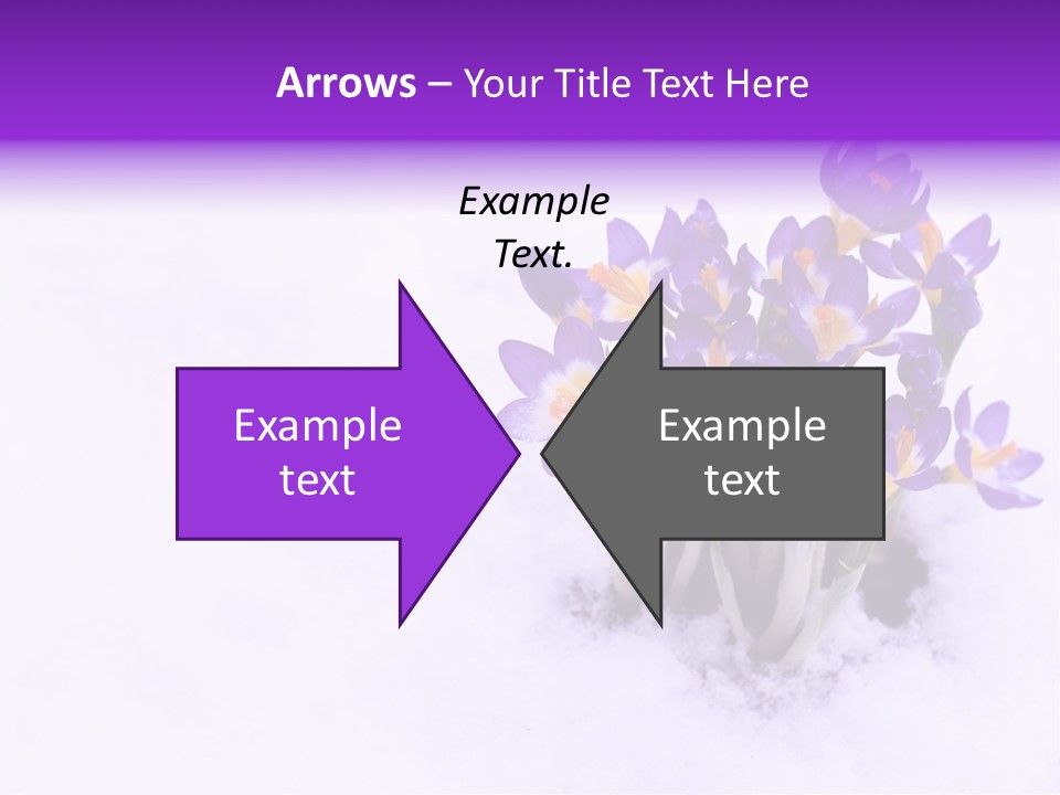 Easter Natural Purple PowerPoint Template