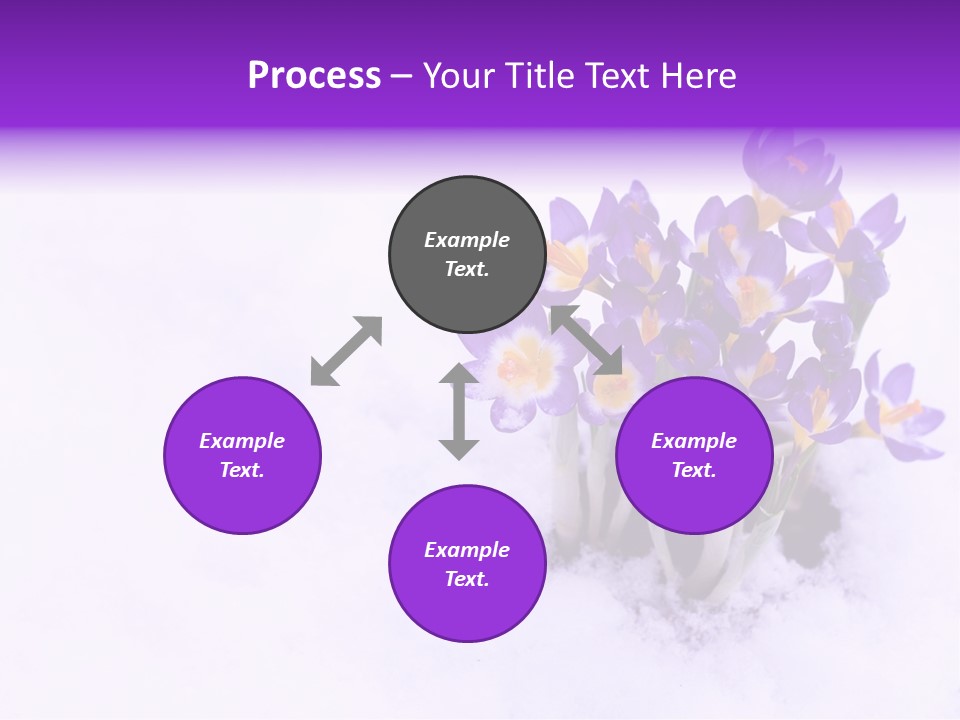Easter Natural Purple PowerPoint Template