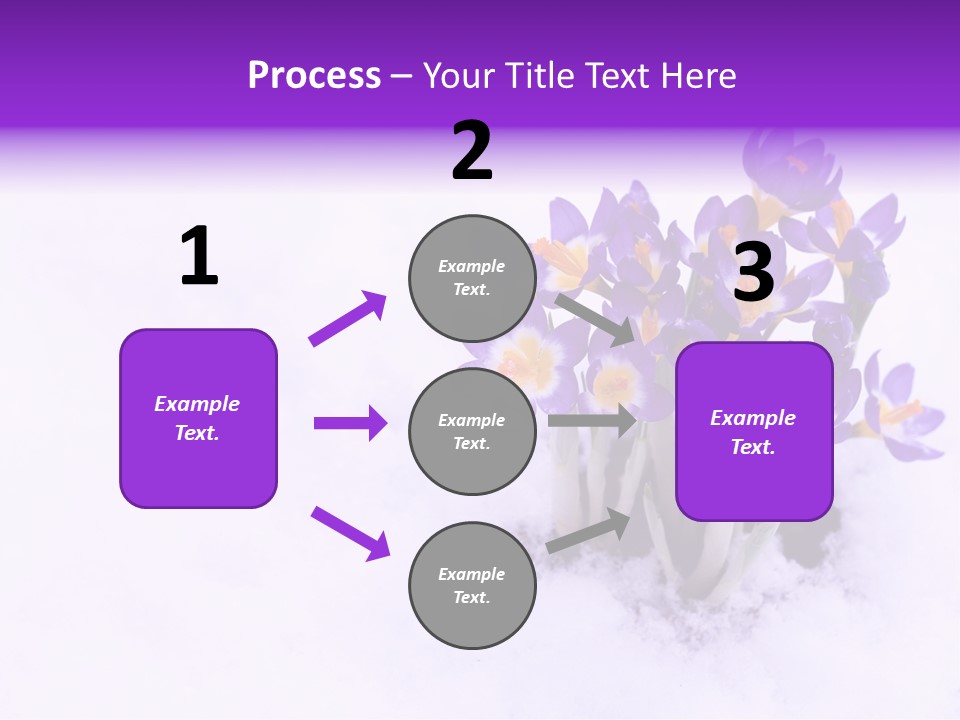 Easter Natural Purple PowerPoint Template
