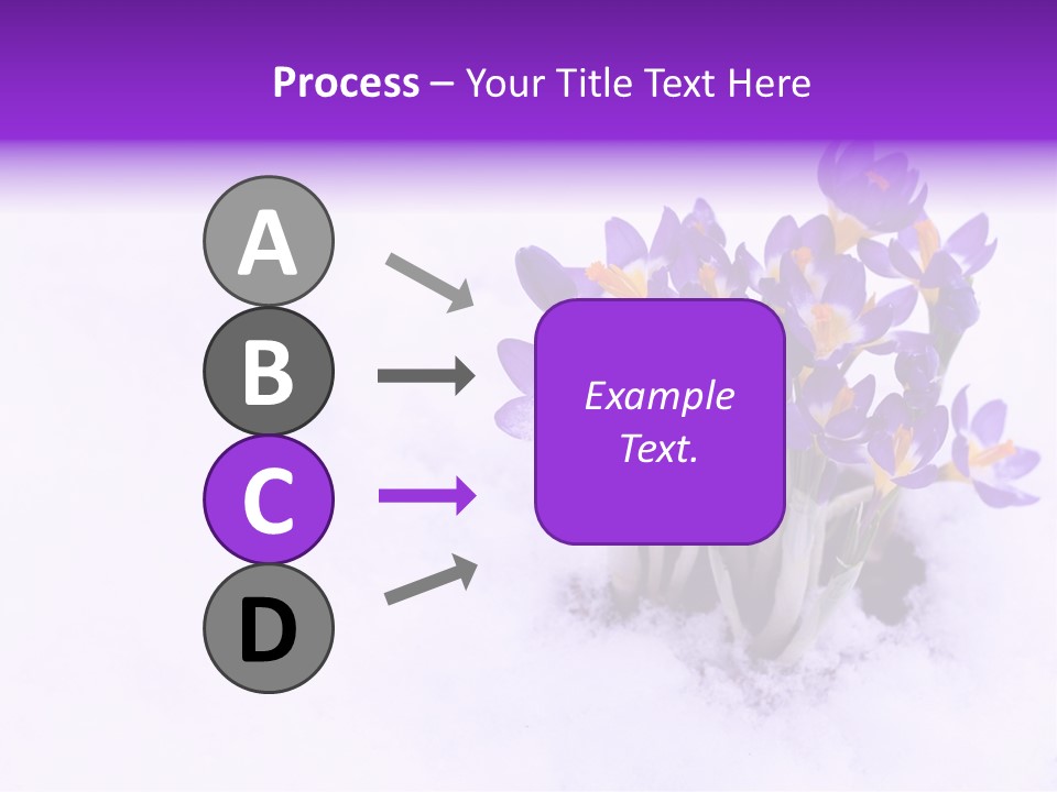Easter Natural Purple PowerPoint Template