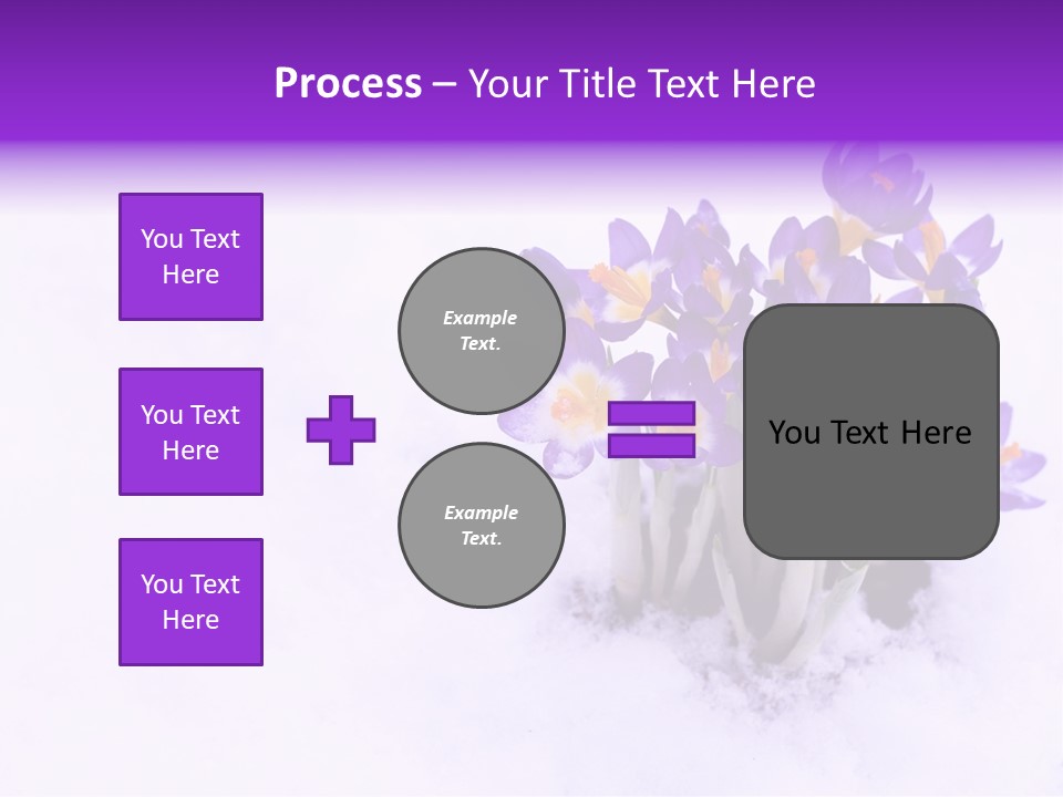 Easter Natural Purple PowerPoint Template