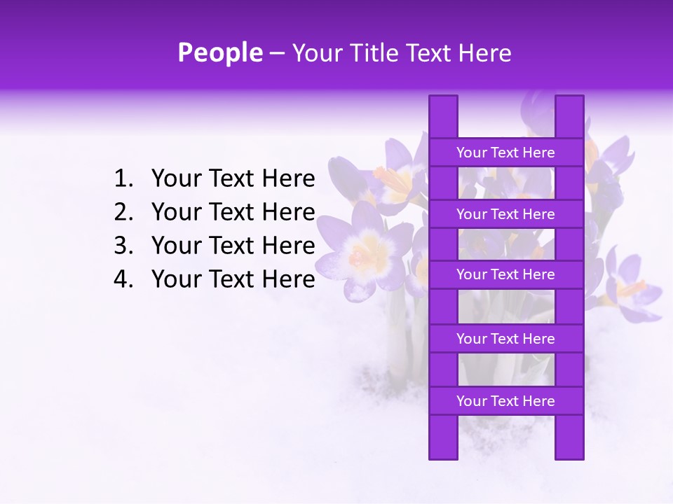 Easter Natural Purple PowerPoint Template