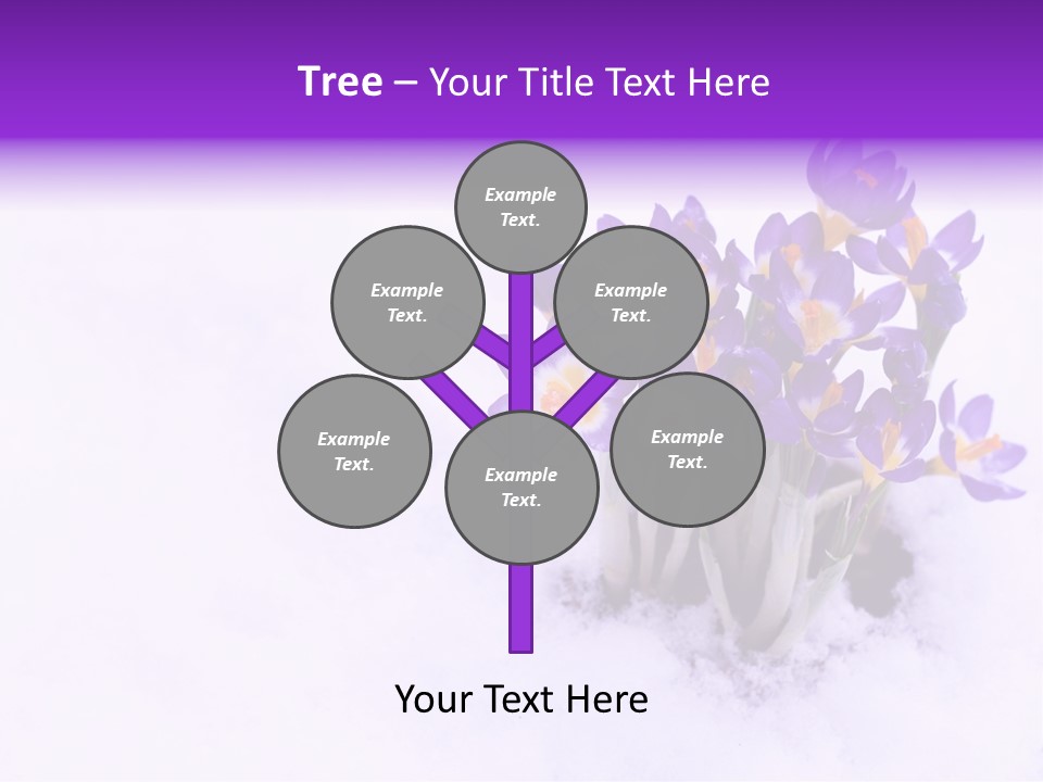 Easter Natural Purple PowerPoint Template