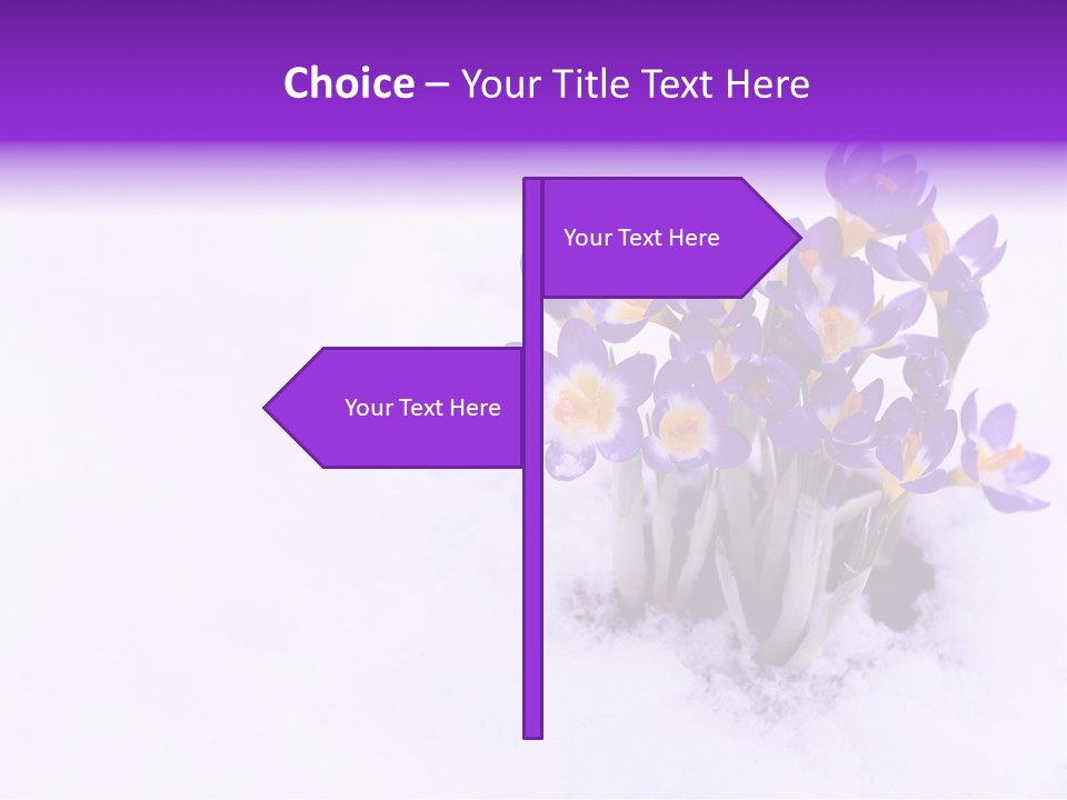 Easter Natural Purple PowerPoint Template