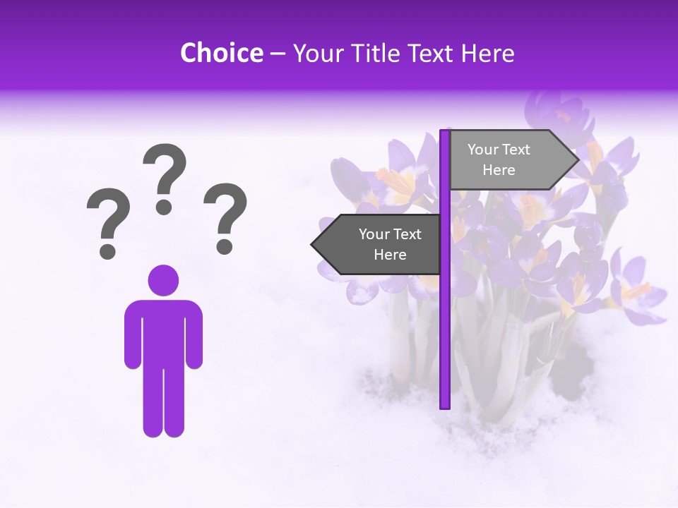 Easter Natural Purple PowerPoint Template