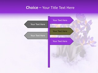 Easter Natural Purple PowerPoint Template