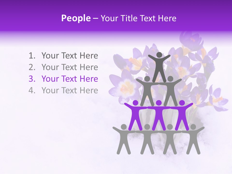 Easter Natural Purple PowerPoint Template