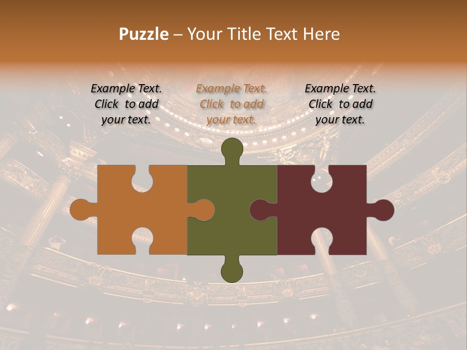 A Theater Auditorium With A Painted Ceiling And Pillars PowerPoint Template