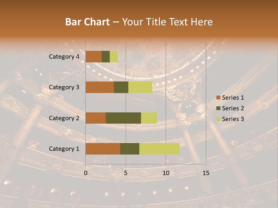 A Theater Auditorium With A Painted Ceiling And Pillars PowerPoint Template