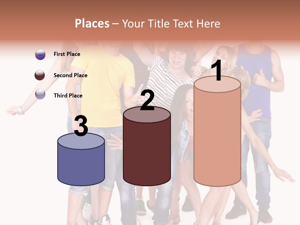 Female Caucasian Mixed PowerPoint Template