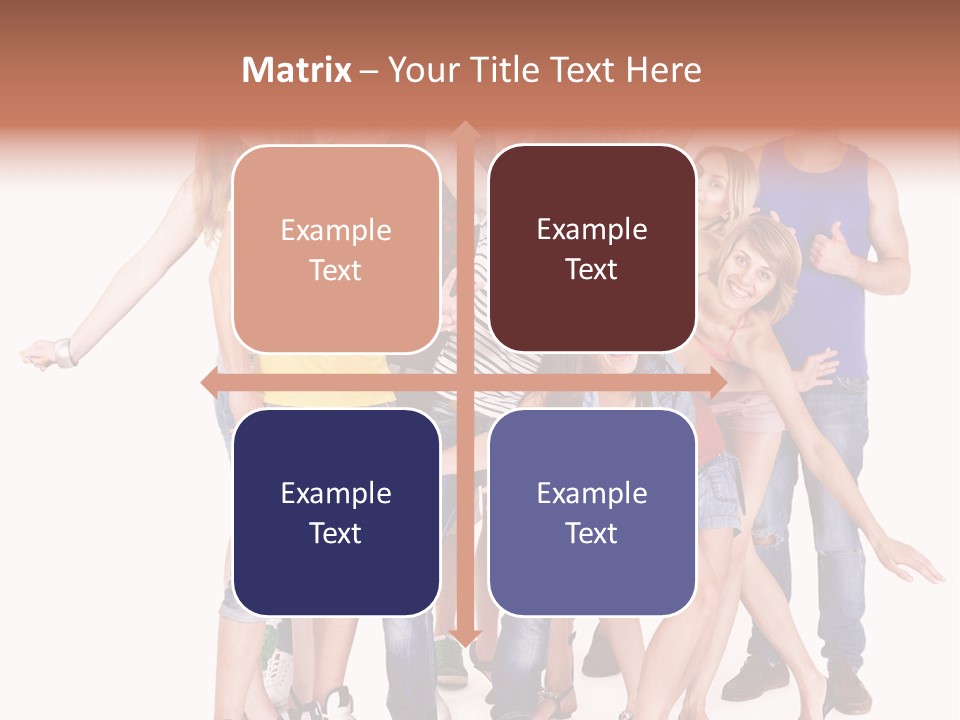 Female Caucasian Mixed PowerPoint Template