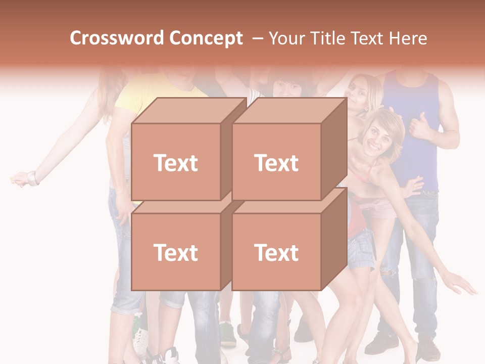 Female Caucasian Mixed PowerPoint Template