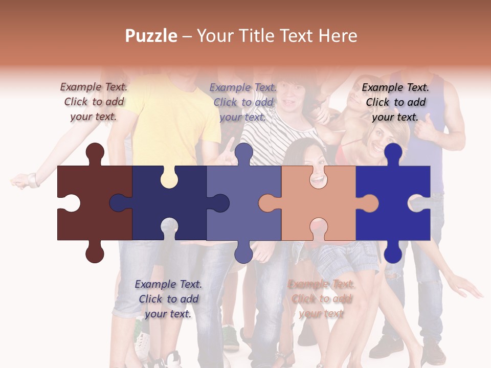 Female Caucasian Mixed PowerPoint Template