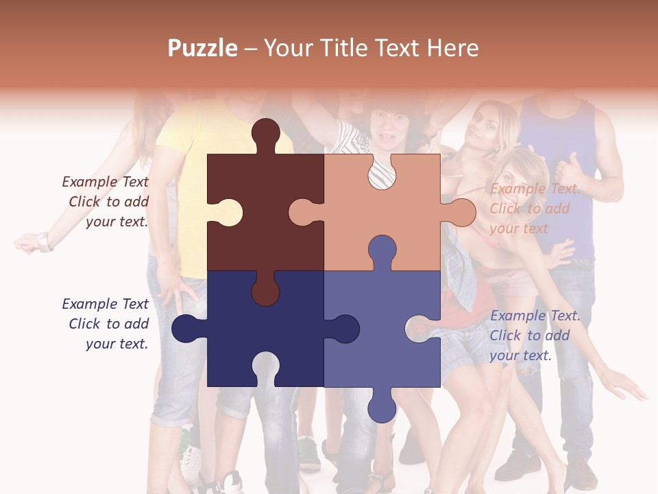 Female Caucasian Mixed PowerPoint Template