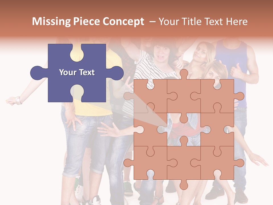 Female Caucasian Mixed PowerPoint Template