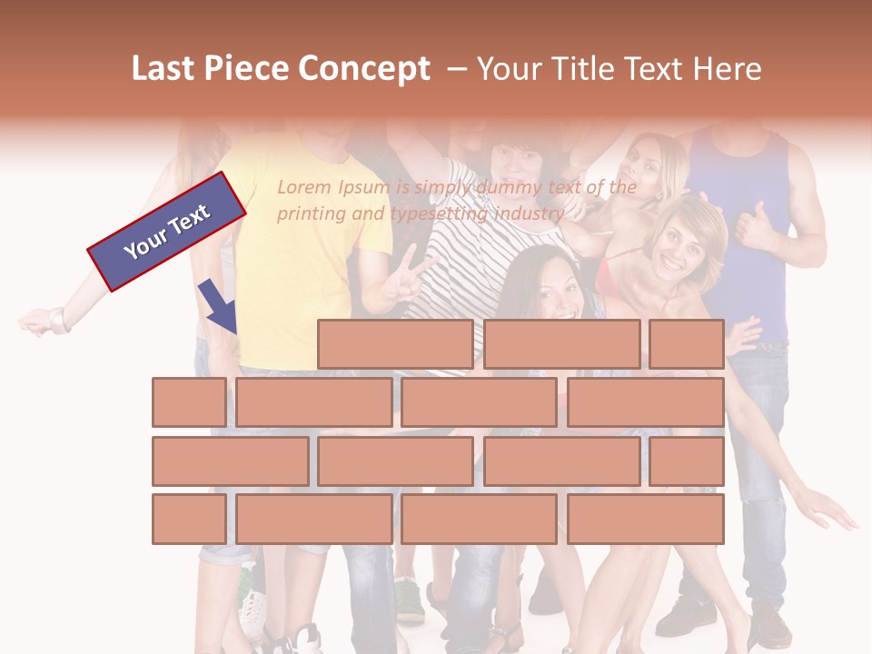 Female Caucasian Mixed PowerPoint Template