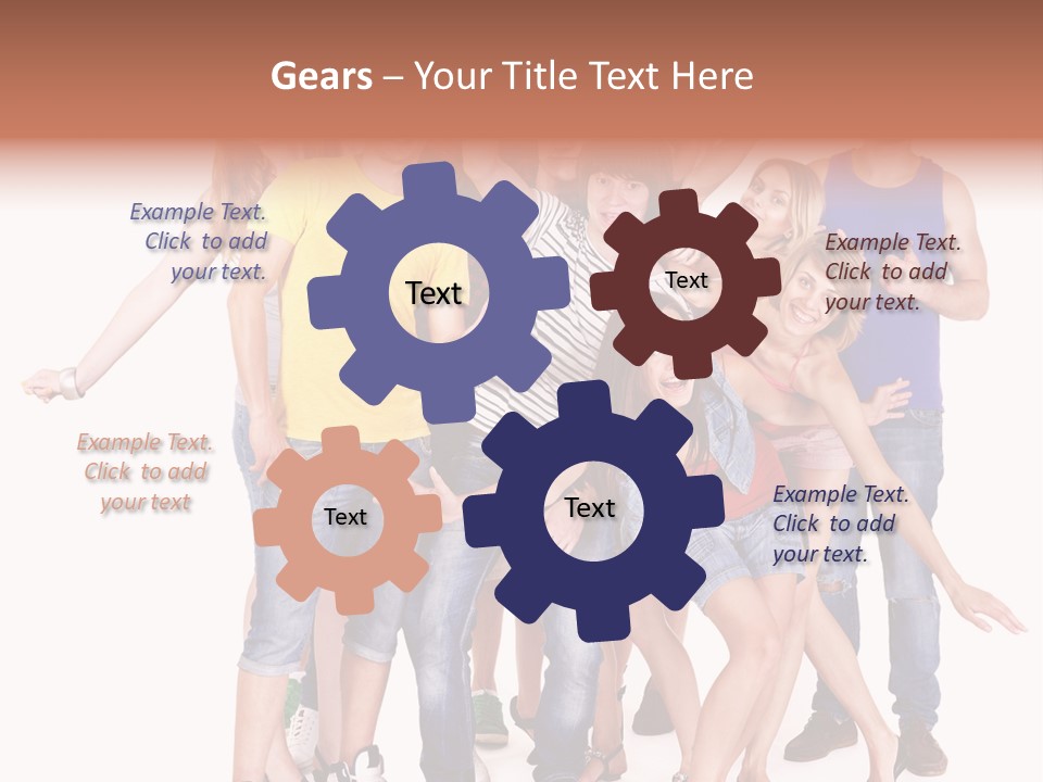 Female Caucasian Mixed PowerPoint Template