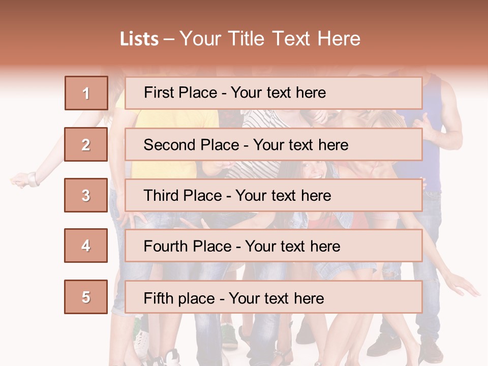 Female Caucasian Mixed PowerPoint Template
