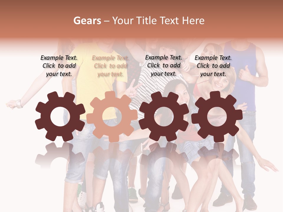 Female Caucasian Mixed PowerPoint Template