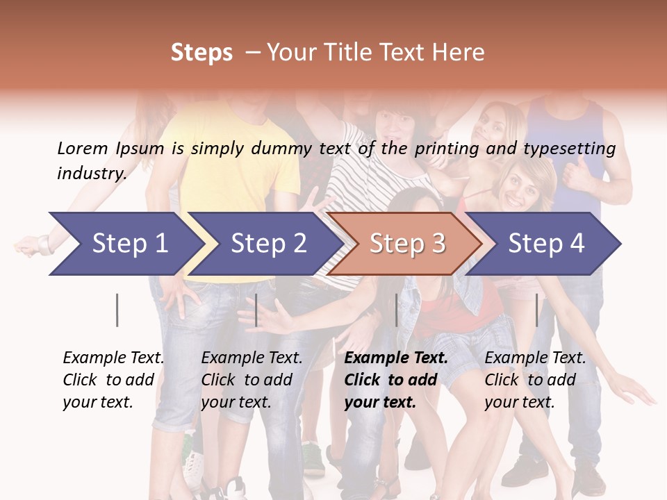 Female Caucasian Mixed PowerPoint Template