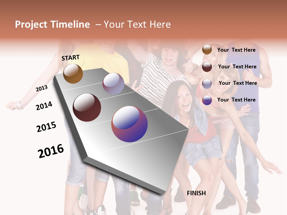 Female Caucasian Mixed PowerPoint Template