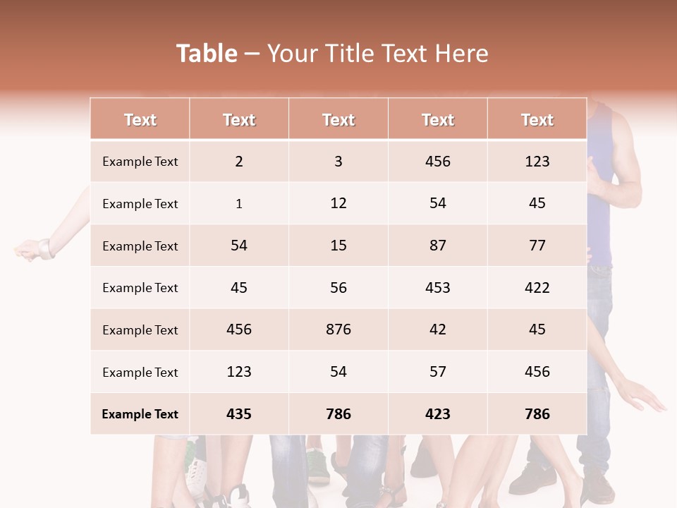 Female Caucasian Mixed PowerPoint Template