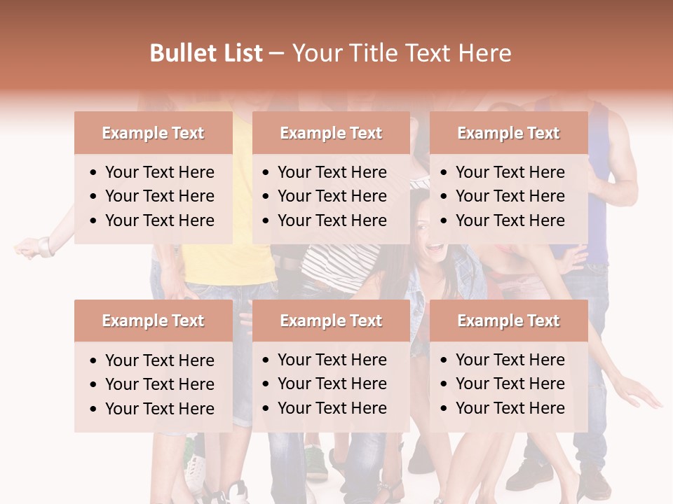 Female Caucasian Mixed PowerPoint Template