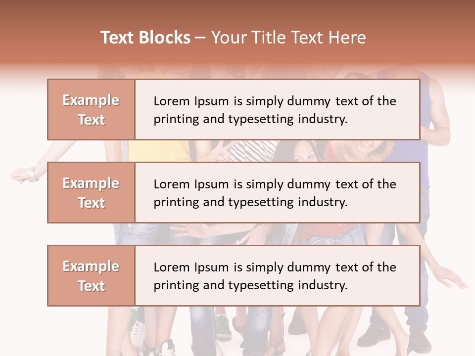 Female Caucasian Mixed PowerPoint Template