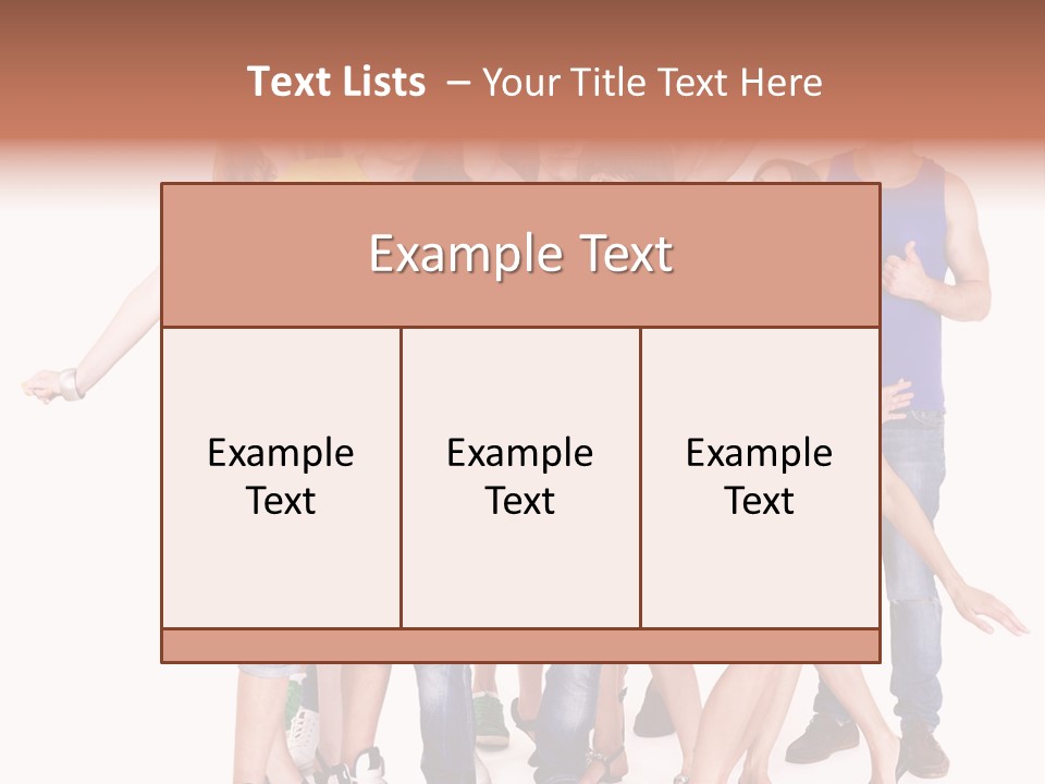 Female Caucasian Mixed PowerPoint Template