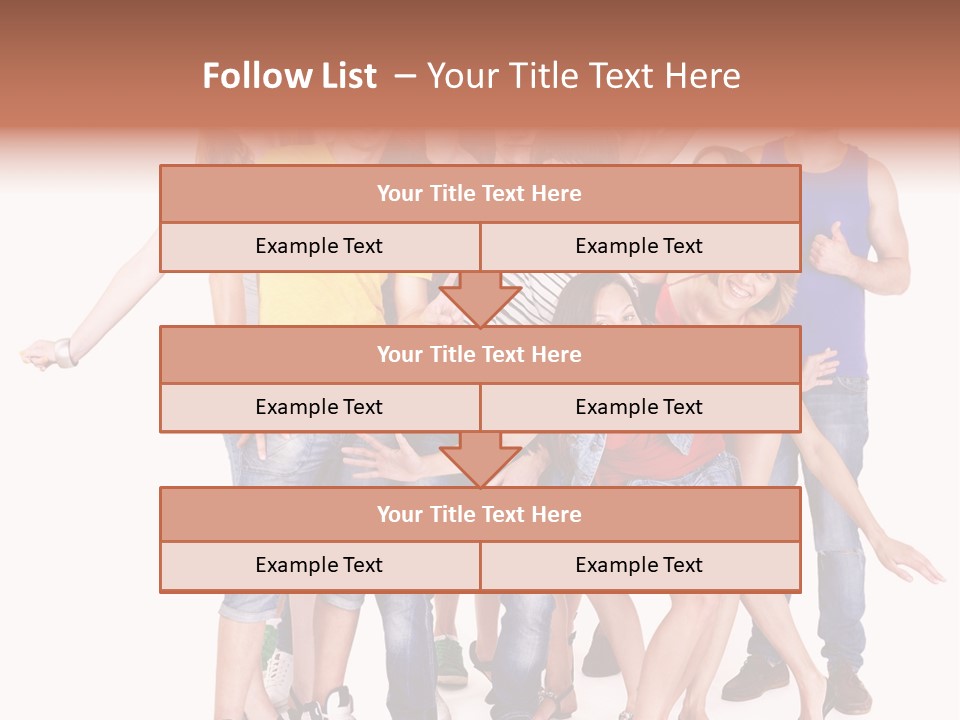 Female Caucasian Mixed PowerPoint Template
