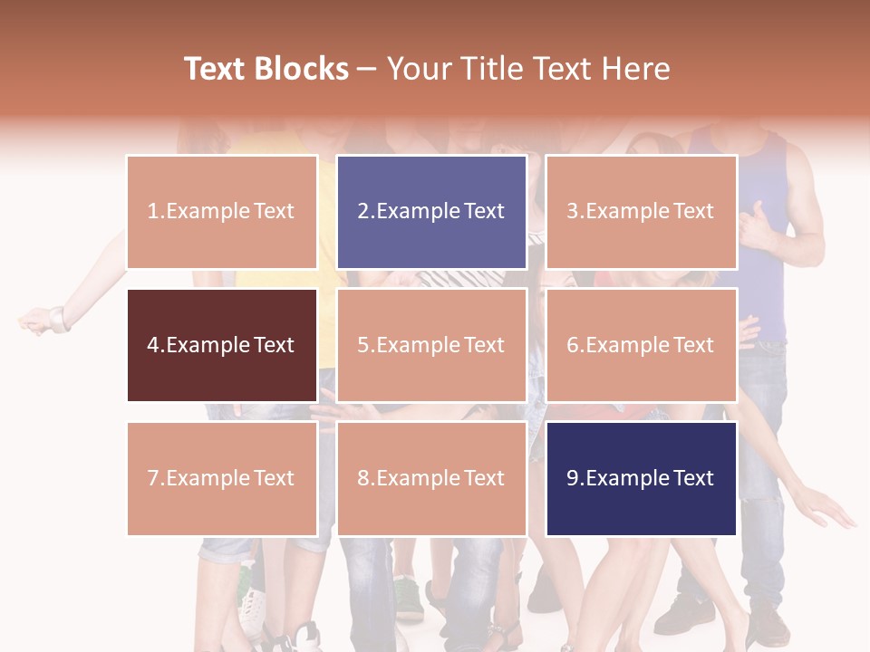 Female Caucasian Mixed PowerPoint Template