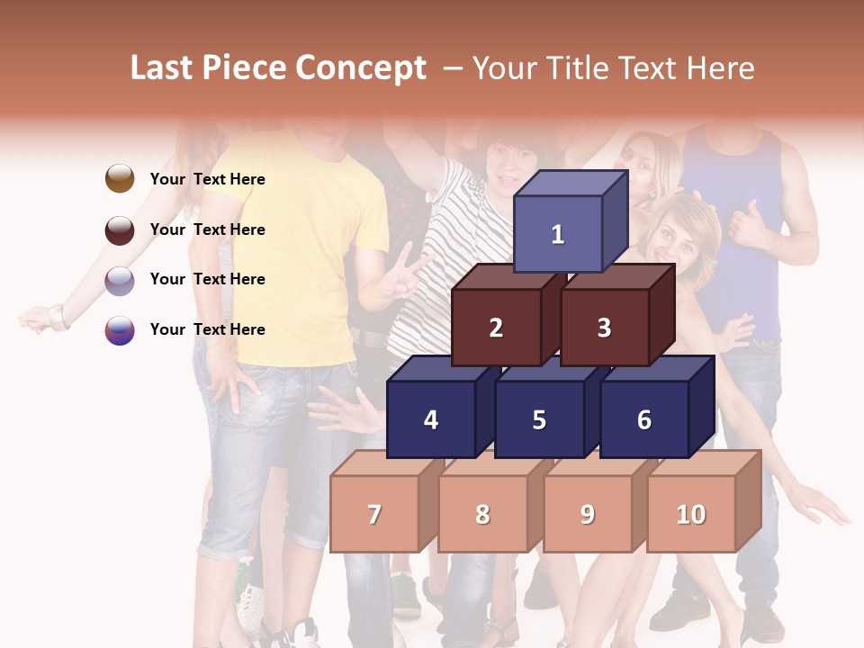 Female Caucasian Mixed PowerPoint Template