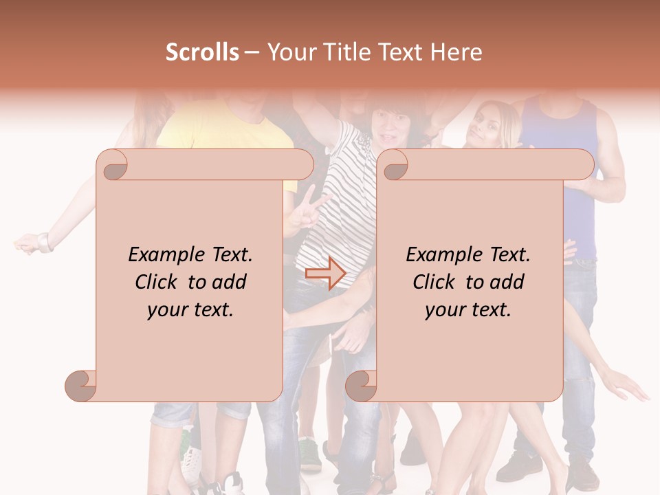 Female Caucasian Mixed PowerPoint Template