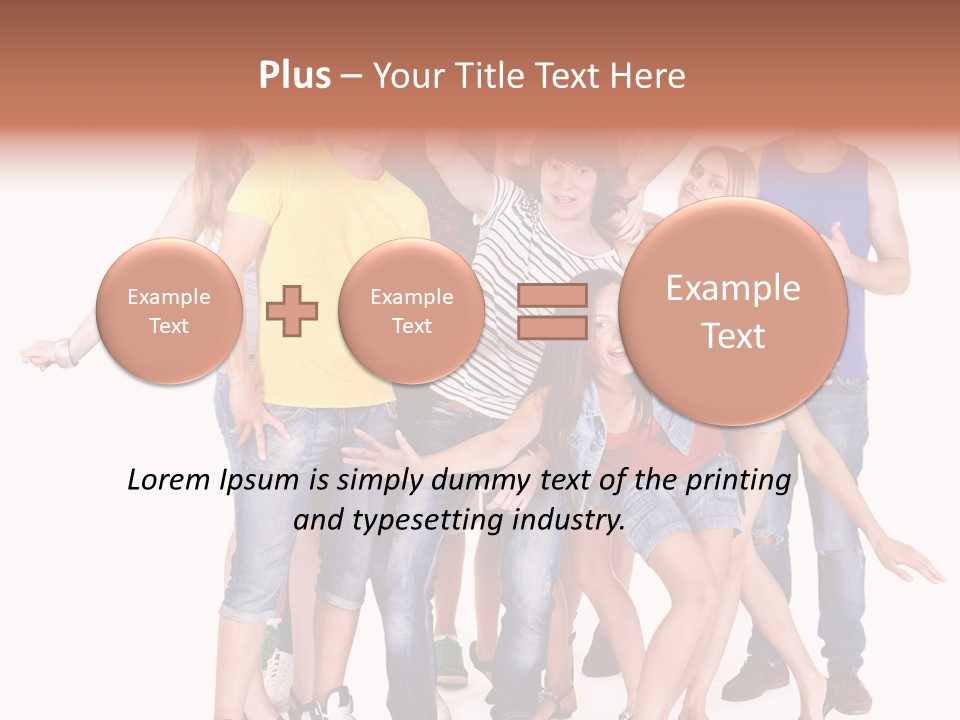 Female Caucasian Mixed PowerPoint Template