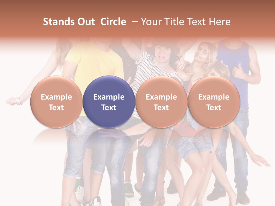 Female Caucasian Mixed PowerPoint Template