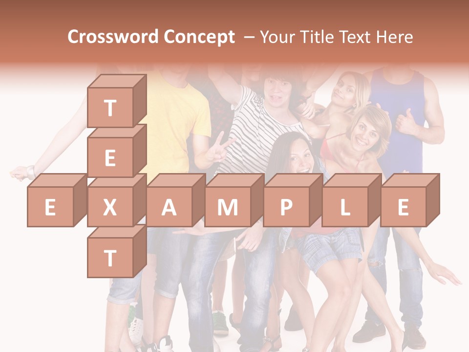 Female Caucasian Mixed PowerPoint Template