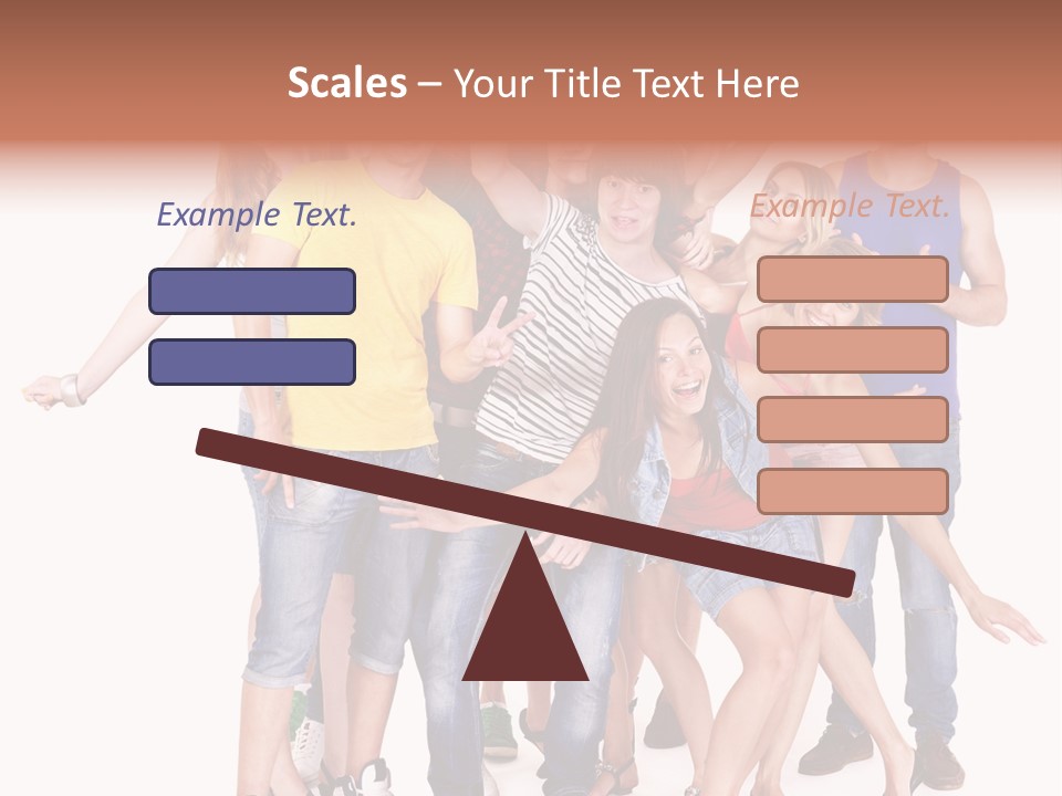 Female Caucasian Mixed PowerPoint Template
