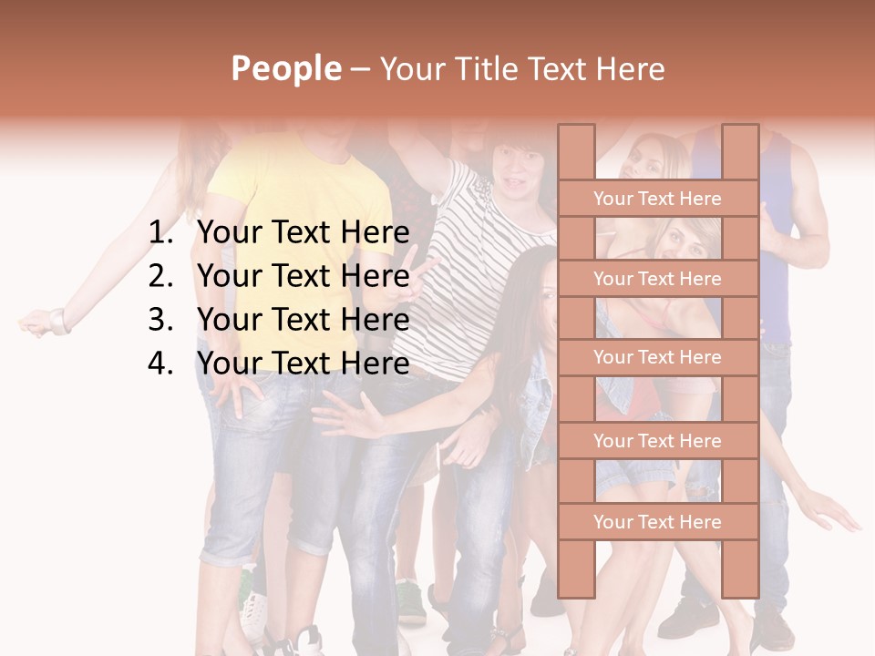 Female Caucasian Mixed PowerPoint Template