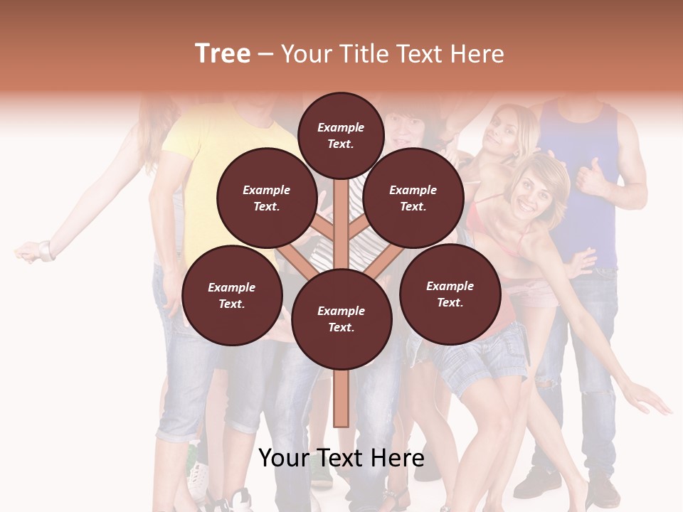 Female Caucasian Mixed PowerPoint Template