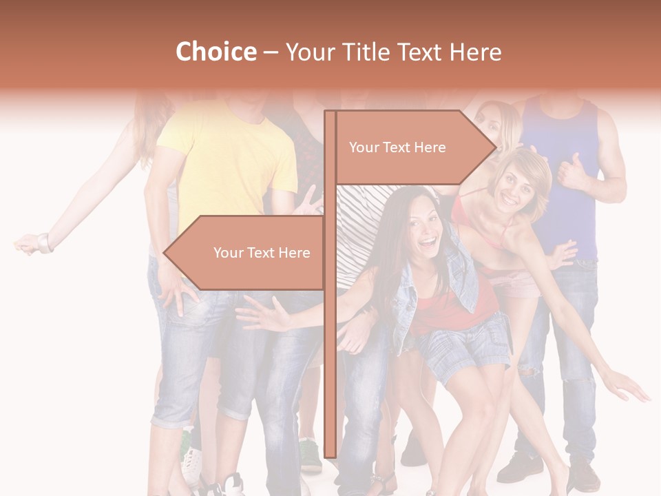 Female Caucasian Mixed PowerPoint Template