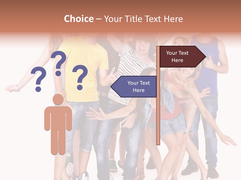 Female Caucasian Mixed PowerPoint Template