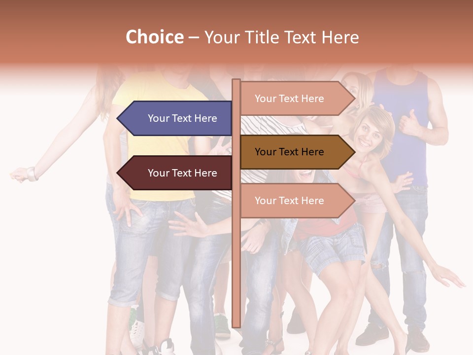 Female Caucasian Mixed PowerPoint Template