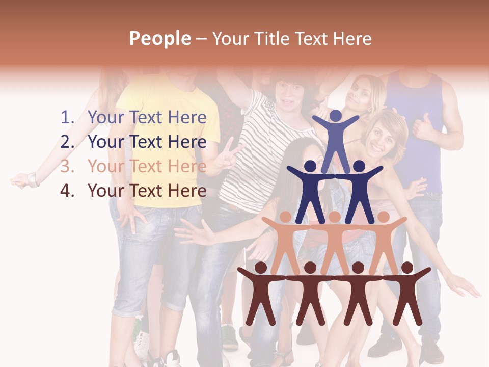 Female Caucasian Mixed PowerPoint Template