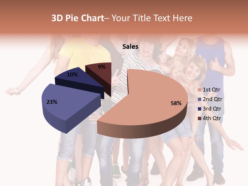 Female Caucasian Mixed PowerPoint Template